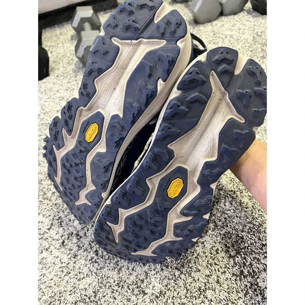 Hoka‎ Speedgoat 6 Mens Trail Running Shoes Blue White Speckled Vibram Mens 11.5